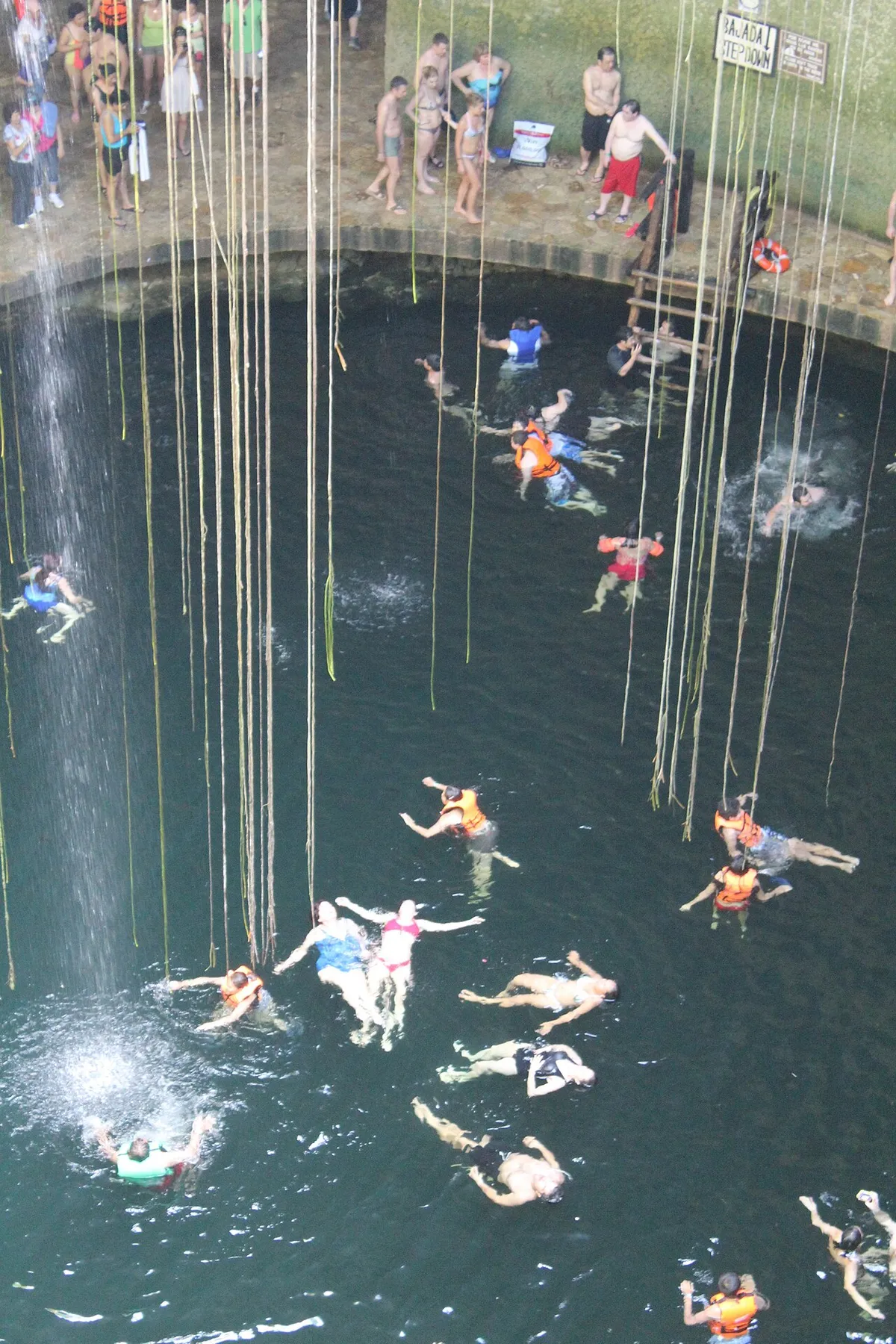 Cenote Ik Kil near Chichen Itza often combined with an advance ticket day, Yucatan, Mexico
